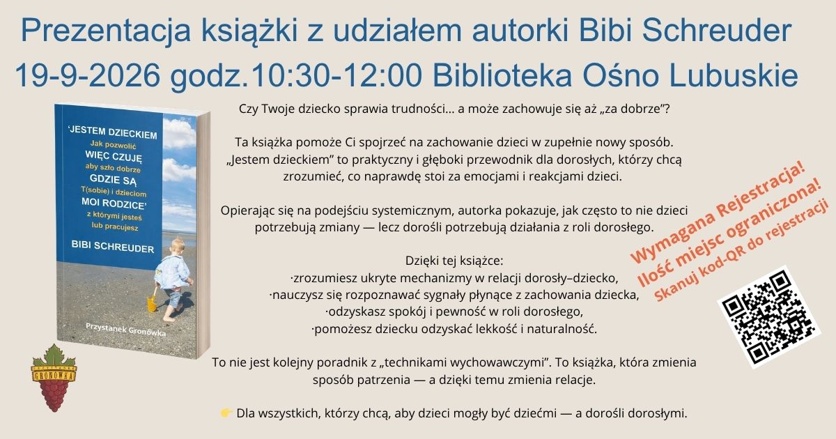 zaproszenie prezentacja ksiazki przystanek gronowka